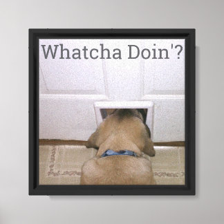 Was machst du da? leinwanddruck
