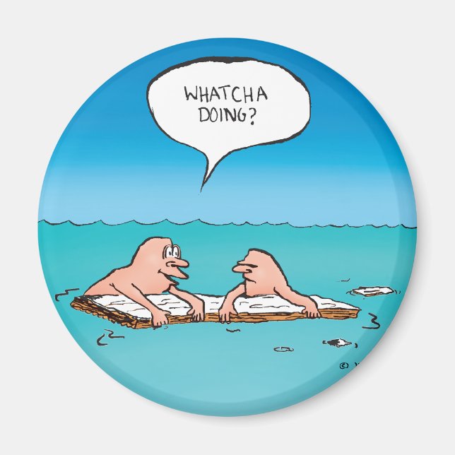 Was macht das? Cartoon Magnet (Vorne)