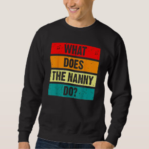 Was macht das Kindermädchen? 1 Sweatshirt