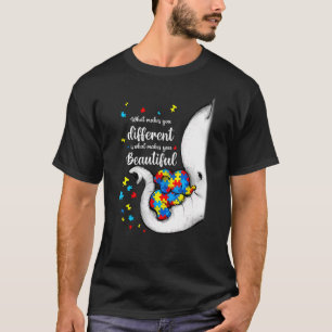 Was macht dich zu einem anderen Elefanten-Mama-Aut T-Shirt