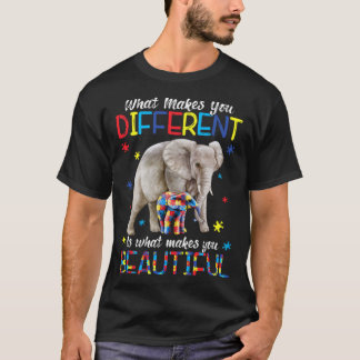Was macht dich zu einem anderen Elefanten-Mama-Aut T-Shirt