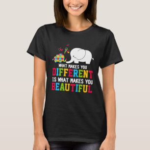 Was macht dich zu einem anderen Elefanten-Mama-Aut T-Shirt