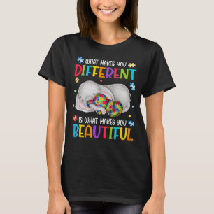 Was macht dich zu einem anderen Elefanten-Mama-Aut T-Shirt
