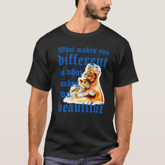 Was macht dich zu einer anderen Löwenautismus Mama T-Shirt