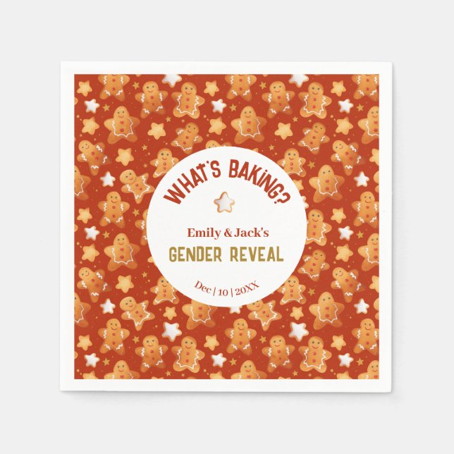 Was macht die Genderoffenbarung aus? Serviette (Vorderseite)