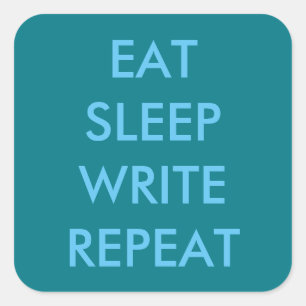 Was macht du jetzt? quadratischer aufkleber