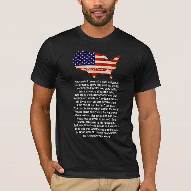 Was macht eine Nation großartig? T-Shirt (Vorderseite)