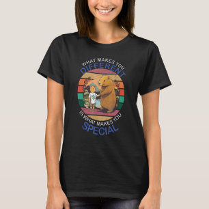 Was macht Verschiedene Capybara-Mutter Autismus Ki T-Shirt