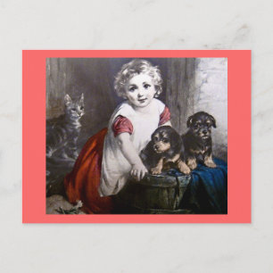 Was magst du?  Magic Lantern Slide Postkarte