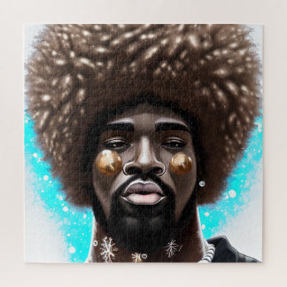 Was man Black King Melanin Bruh Brother Puzzle