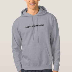 Was man den Männergrundhuhn verdient Hoodie