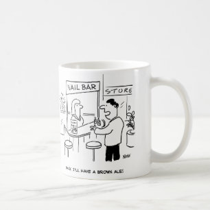 Was man in einer Nagelbar trinkt Tasse