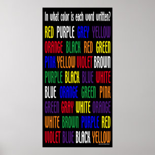 Was meine Farbe ist Poster