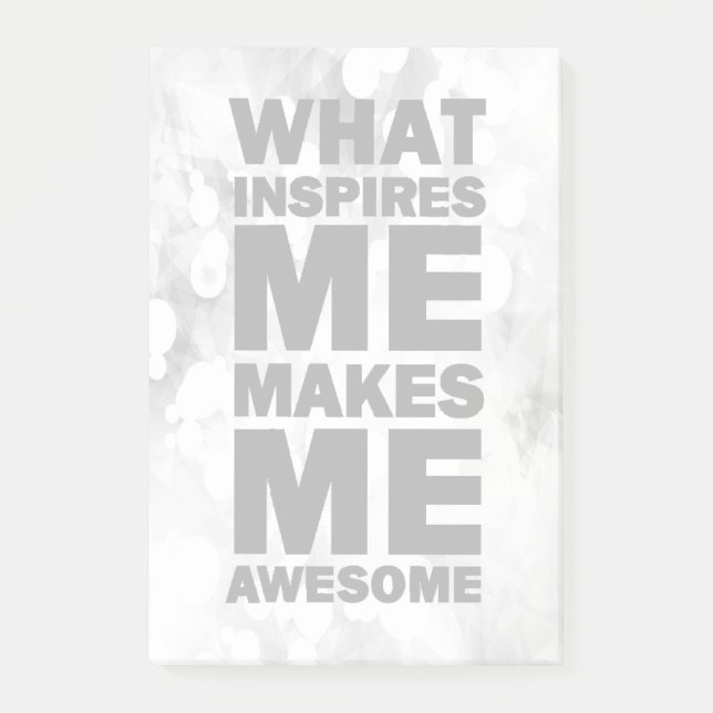 Was mich inspiriert, macht mich fantastisch post-it klebezettel (Vorderseite)