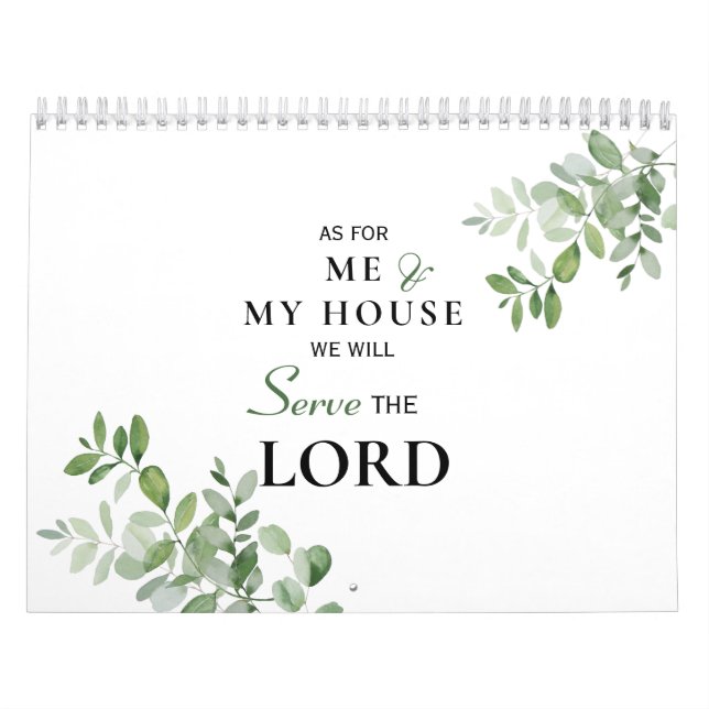 Was mich und mein Haus angeht, werden wir dem Foto Kalender (Titelbild)