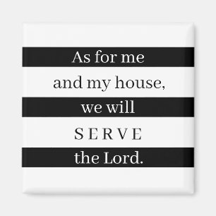 Was mich und mein Haus betrifft Magnet