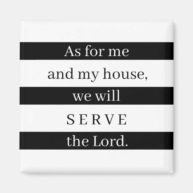 Was mich und mein Haus betrifft Magnet (Vorne)