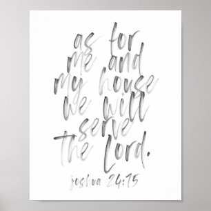 Was mich und mein Haus betrifft Poster