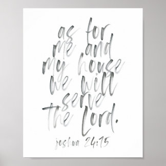 Was mich und mein Haus betrifft Poster