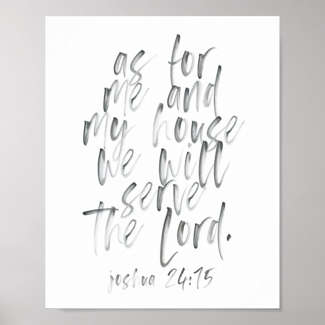 Was mich und mein Haus betrifft Poster (Vorne)