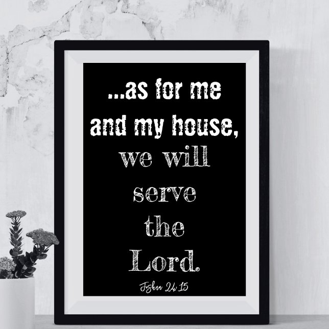 Was mich und mein Haus betrifft, werden wir dem He Poster (As For Me And My House We Will Serve The Lord Poster
)