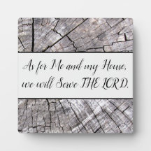 Was mich und mein Haus Tabletop Plaque mit Easel b