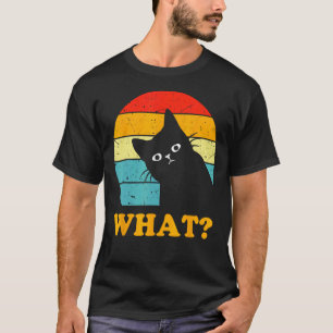 Was neugierige Katze - Lustiger Retro Vintage Cool T-Shirt