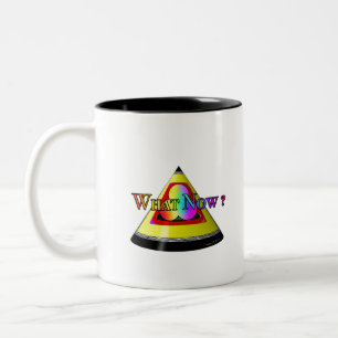 Was nun? Frage Zweifarbige Tasse