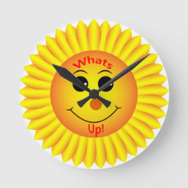 Was oben ist! runde wanduhr