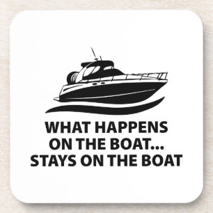 Was passiert auf dem Boot ... Bleibe auf dem Schif Untersetzer