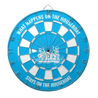 Was passiert auf dem Houseboat Dartboard mit Dartb Dartscheibe