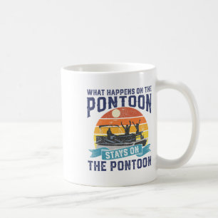 Was passiert auf dem Pontoon Boat Funny Boating Gi Kaffeetasse