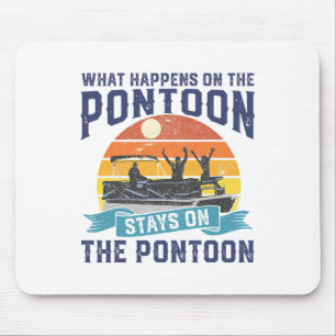 Was passiert auf dem Pontoon Boat Funny Boating Gi Mousepad
