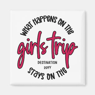 Was passiert auf der Girls Trip Funny Custom Magnet