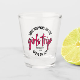 Was passiert auf der Girls Trip Funny Custom Schnapsglas