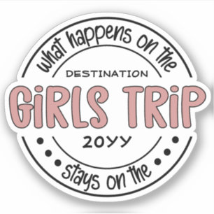 Was passiert auf Girls Trip Custom Girls Weekend Aufkleber