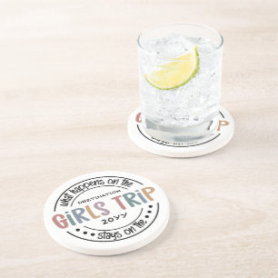 Was passiert auf Girls Trip Custom Girls Weekend Getränkeuntersetzer