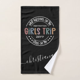 Was passiert auf Girls Trip Custom Girls Weekend Handtuch