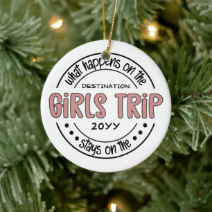 Was passiert auf Girls Trip Custom Girls Weekend Keramik Ornament
