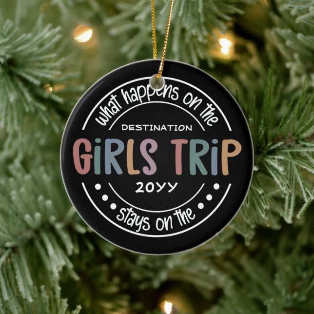 Was passiert auf Girls Trip Custom Girls Weekend Keramik Ornament (Baum)
