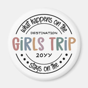 Was passiert auf Girls Trip Custom Girls Weekend Magnet