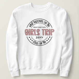 Was passiert auf Girls Trip Custom Girls Weekend Sweatshirt