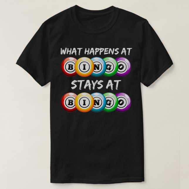 Was passiert bei Bingo beim Funny Bingo Player Ble T-Shirt (Design vorne)