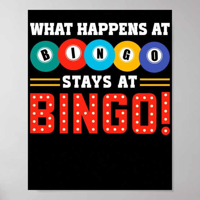 Was passiert bei BingoStays am Bingo Funny Lucky Poster (Vorne)