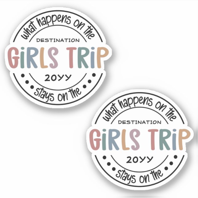 Was passiert bei Girls Trip Custom Girls Weekend S Aufkleber (Vorderseite)