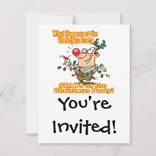 Was passiert bei Weihnachten Party bleibe Einladung