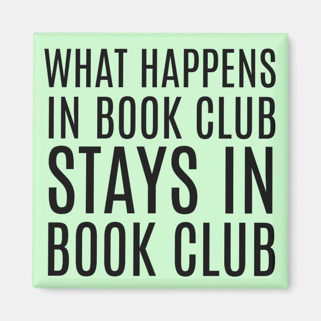 Was passiert im Buchklub Bleibe im Book Club Magne Magnet (Vorne)