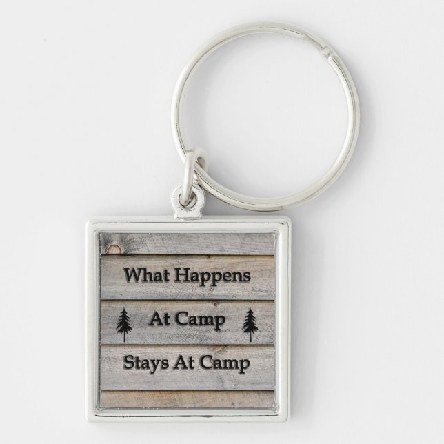 Was passiert im Lager bleibe? Schlüsselanhänger (Vorne)