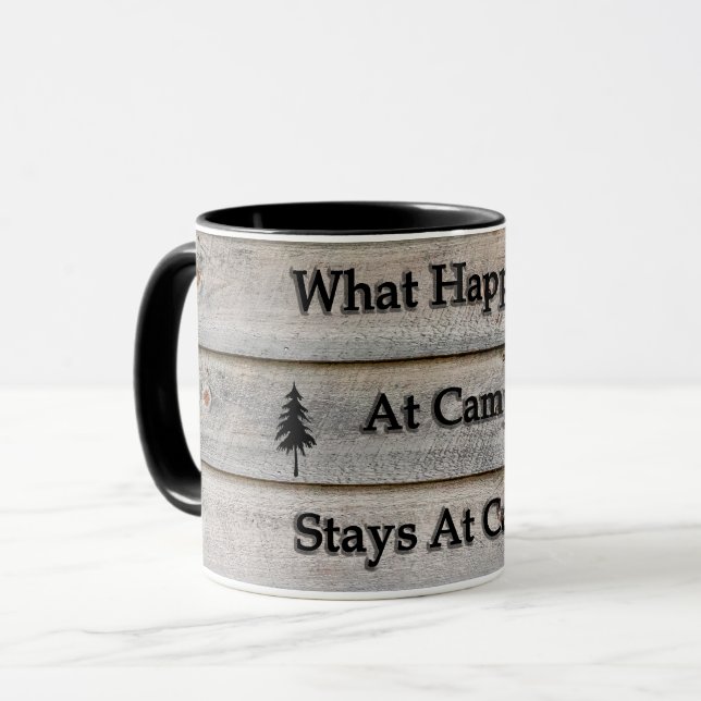 Was passiert im Lager bleibe? Tasse (Vorderseite Links)