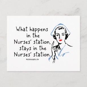 Was passiert in der Kurstation Postkarte